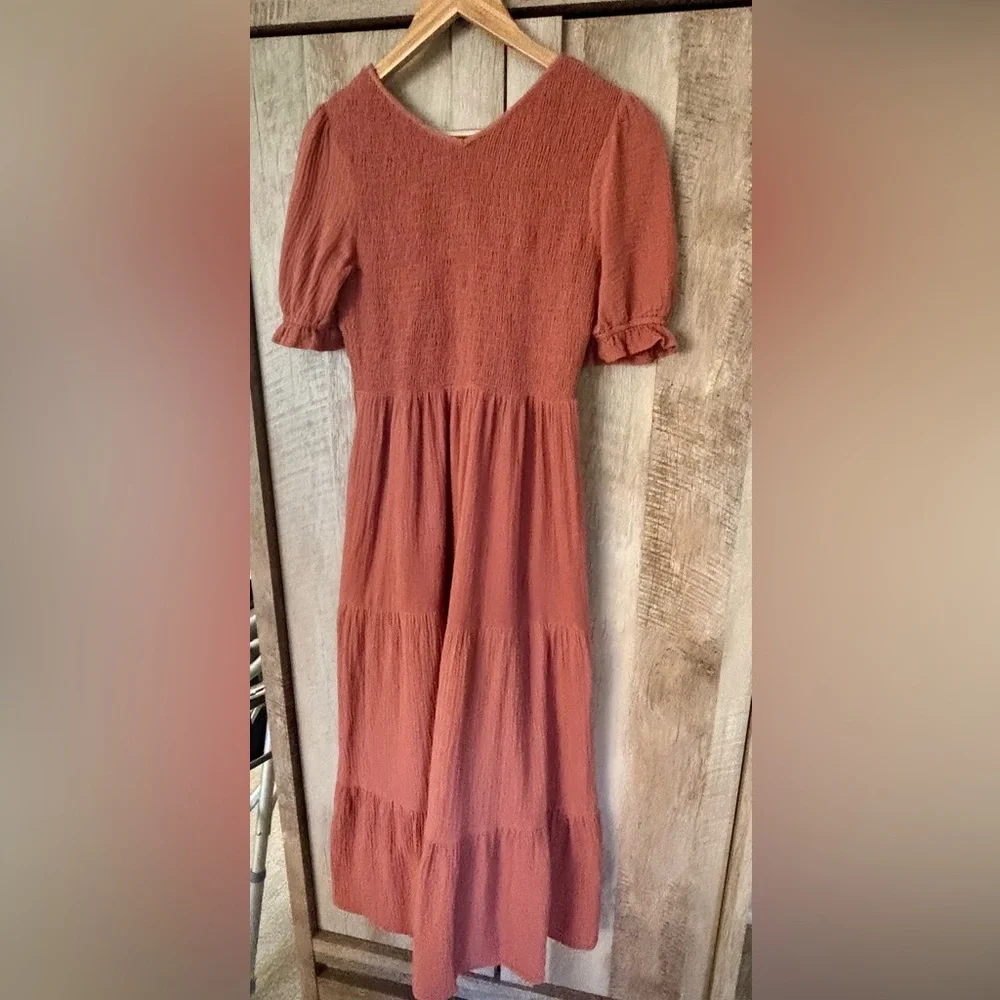 Christy Dawn Brooklyn EUC in organic cotton terracotta/rust color - Picture 4 of 5